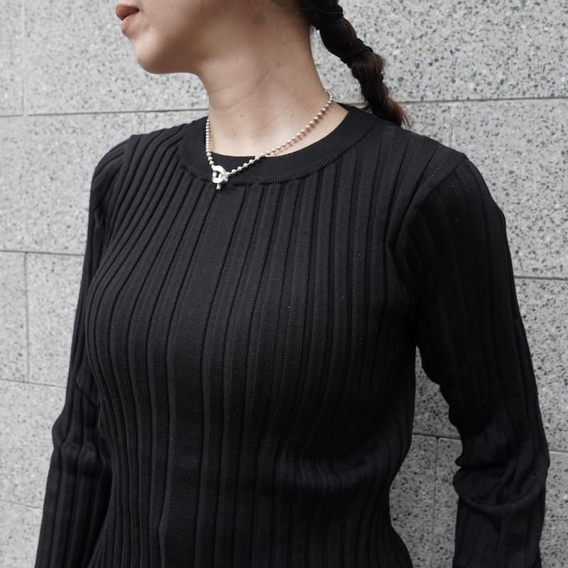 WIDE RIBBED SWEATER | HYKE (Women)/ハイク