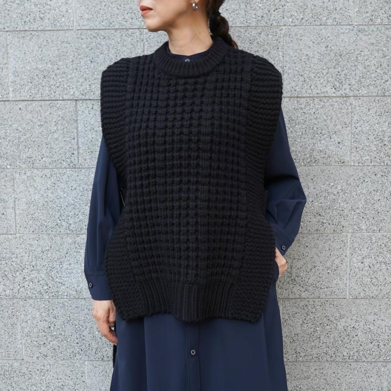 HYKE ハイク FRINGE SWEATER VEST フリンジセーターベスト HYKE NORDIC FRINGE SWEATER VEST – COLDBECK ONLINE