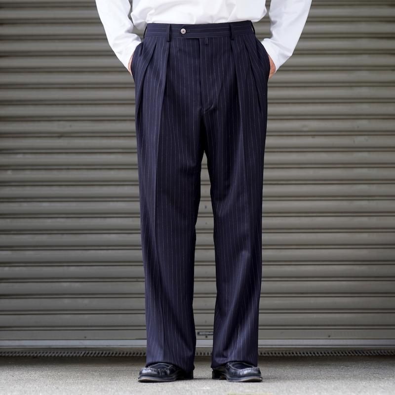 [ NEAT ] ˡ 140's Wool Stretch Pinstripe / Wide Type1