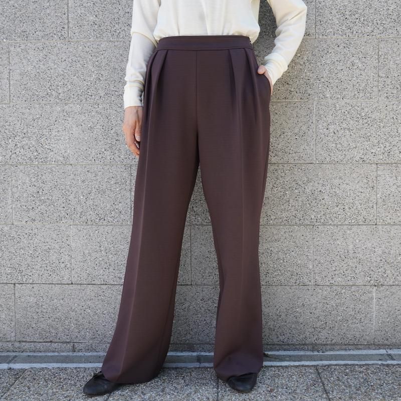 <img class='new_mark_img1' src='https://img.shop-pro.jp/img/new/icons6.gif' style='border:none;display:inline;margin:0px;padding:0px;width:auto;' />[PHEENY] եˡ Amunzen 2 tuck wide pants(BROWN)
