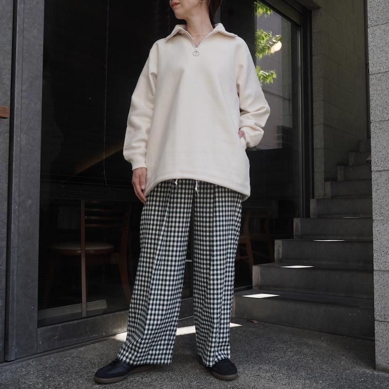 PHEENY] フィーニー Cotton rayon check flannnel gathered