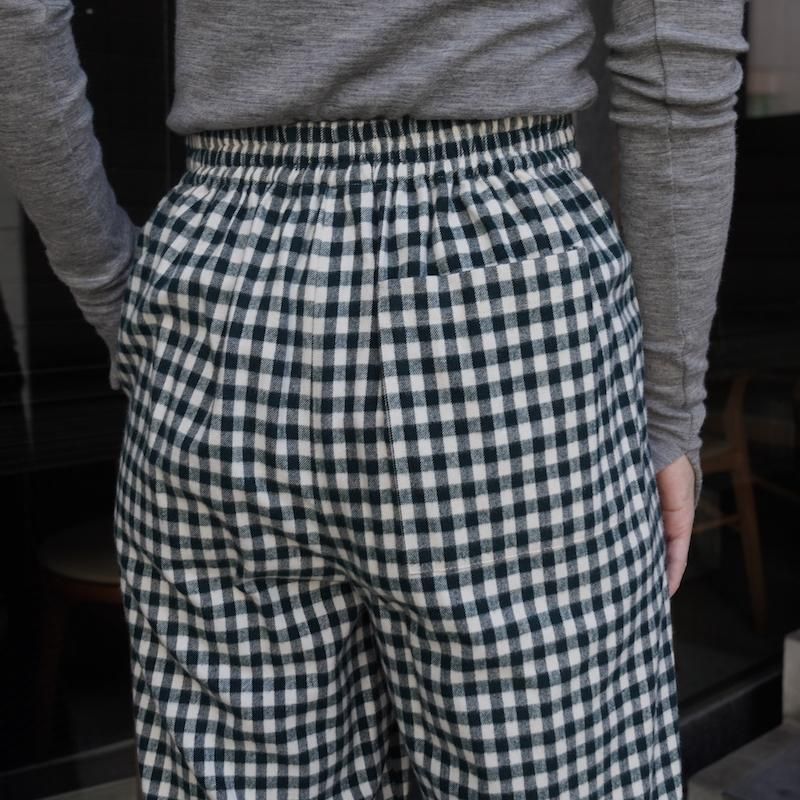 PHEENY] フィーニー Cotton rayon check flannnel gathered