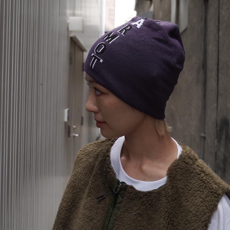 MARMOT CAPITAL] マーモット キャピタル KNIT BEANIE(PURPLE)