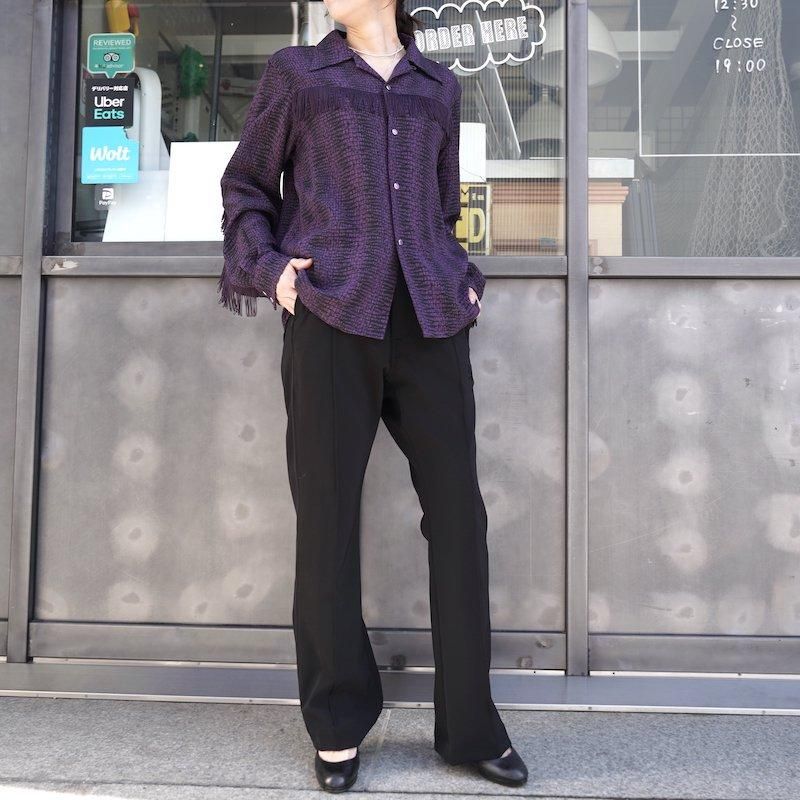 NEEDLES] ニードルズ PIPING COWBOY PANT - DOUBLE CLOTH(BLACK)