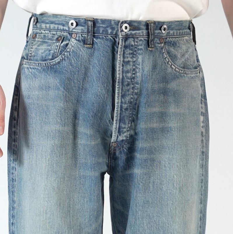 A.PRESSE] アプレッセ No.22 Washed Wide Denim Pants | INS
