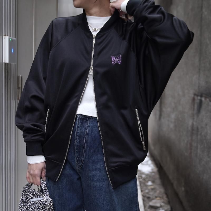 [NEEDLES] ニードルズ DOLMAN SLEEVE TRACK JACKET - POLY SMOOTH(BLACK)