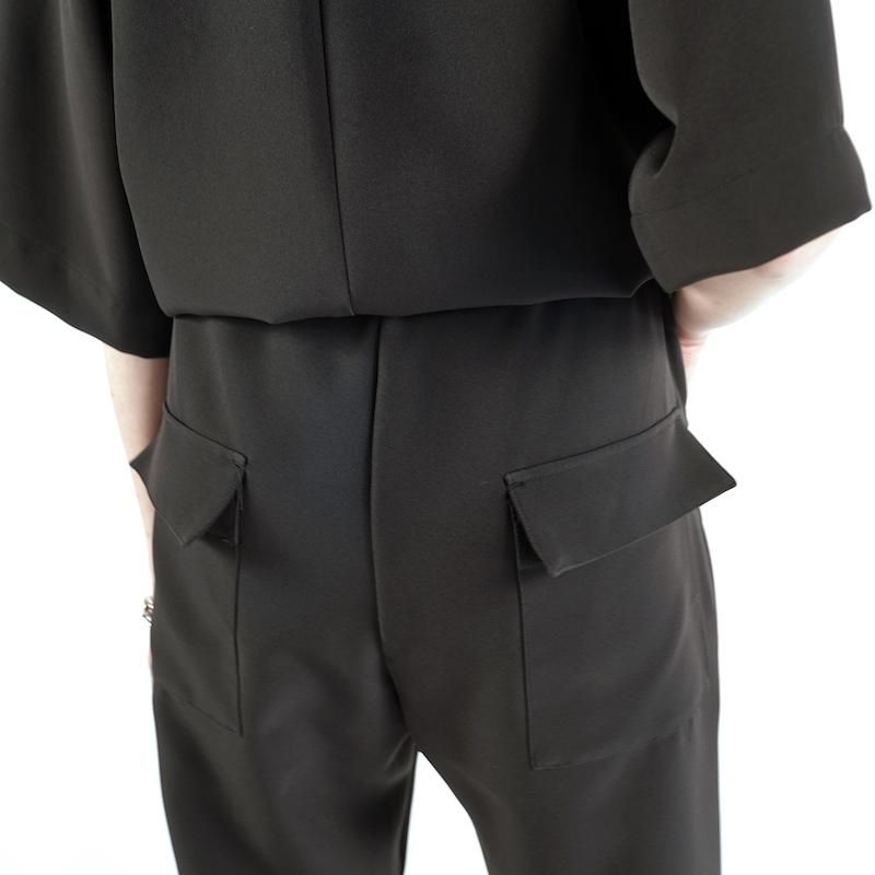 NEEDLES] ニードルズ JUMPSUIT - POLY LIGHT DOUBLE CLOTH(BLACK)