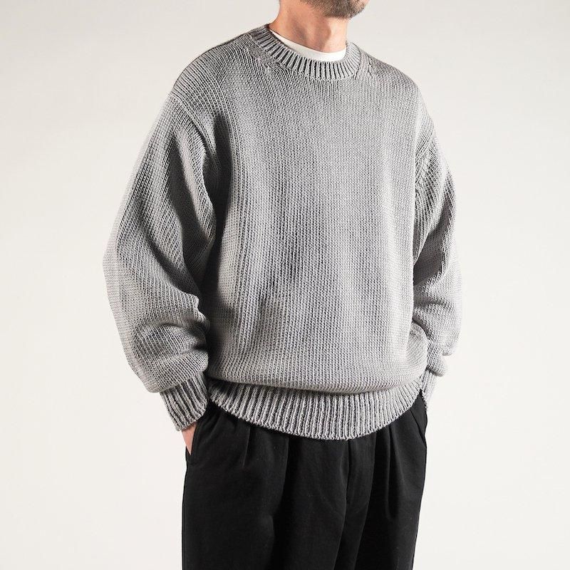 HERILLヘリル Cottoncode Crewneck コットンニット　2 HERILL Cotton code Crew neck