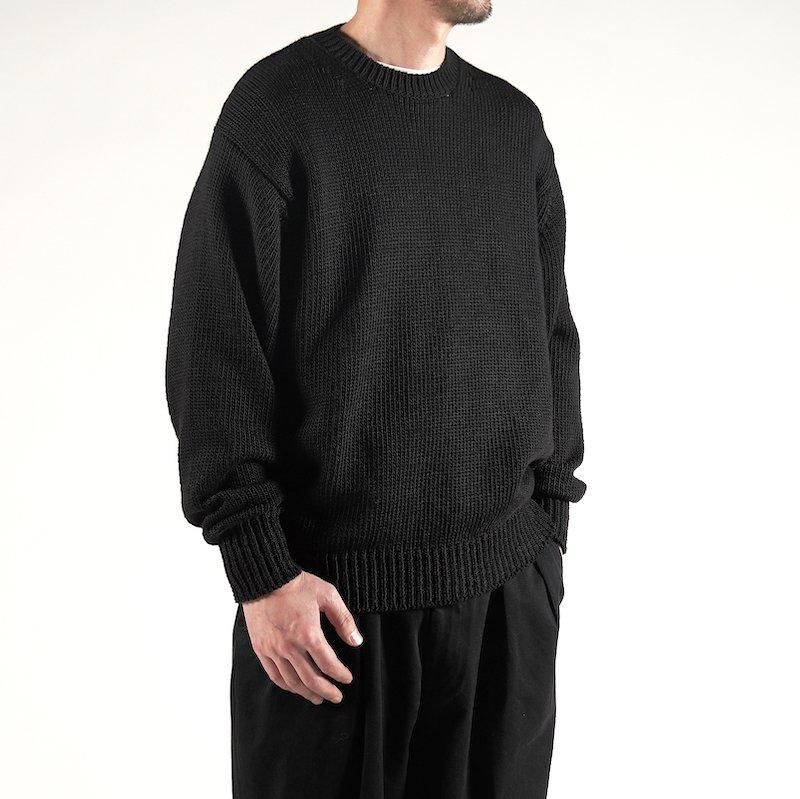 <img class='new_mark_img1' src='https://img.shop-pro.jp/img/new/icons50.gif' style='border:none;display:inline;margin:0px;padding:0px;width:auto;' />[HERILL] إ Cottoncode Crewneck (BLACK)