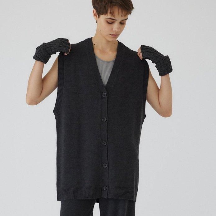 <img class='new_mark_img1' src='https://img.shop-pro.jp/img/new/icons6.gif' style='border:none;display:inline;margin:0px;padding:0px;width:auto;' />[RIM.ARK] ॢ 4type long knit vest(C/GRAY) 