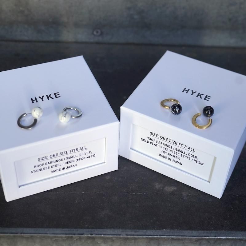 HYKE] ハイク HOOP EARRINGS / SMALL(SILVER)