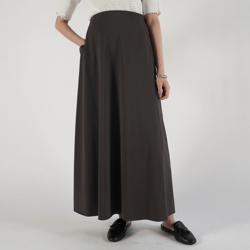 PHEENY] フィーニー Recycle nylon tricot A line skirt(GRAY)