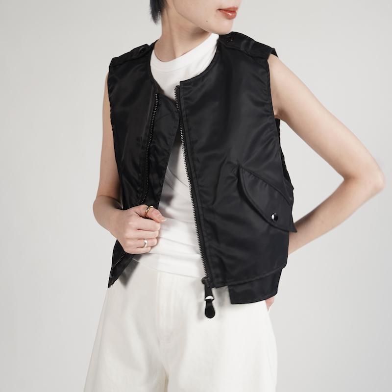 <img class='new_mark_img1' src='https://img.shop-pro.jp/img/new/icons6.gif' style='border:none;display:inline;margin:0px;padding:0px;width:auto;' /> [HYKE] ϥ TYPE L-2A JACKET VEST(BLACK)