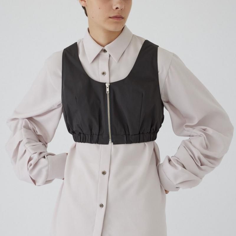 <img class='new_mark_img1' src='https://img.shop-pro.jp/img/new/icons6.gif' style='border:none;display:inline;margin:0px;padding:0px;width:auto;' />[RIM.ARK] ॢ Sporty chic bustier(GRAY)