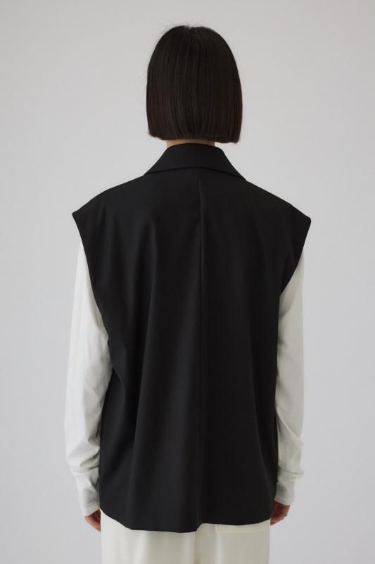 RIM.ARK] リムアーク Preppy style vest(BLACK)