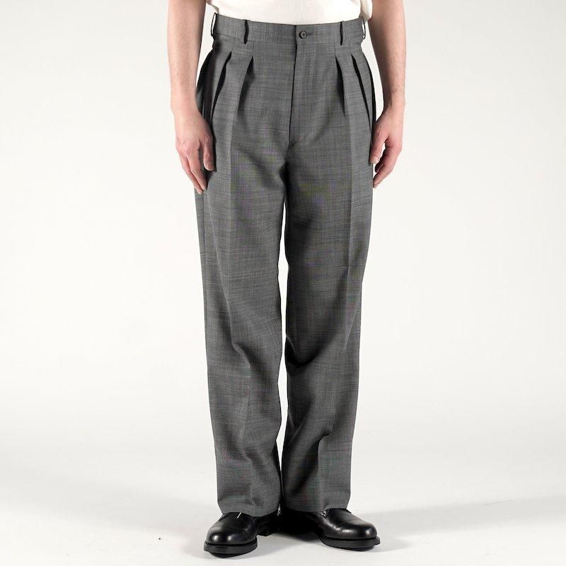 MAATEE&SONS FOREVER SLACKS 25ss グレー MAATEE&SONS / FOREVER SLACKS (GRYSHAMBRAY) | LiNN