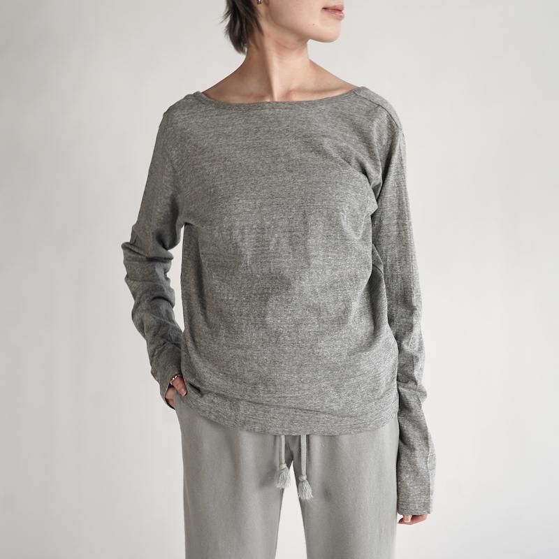 <img class='new_mark_img1' src='https://img.shop-pro.jp/img/new/icons6.gif' style='border:none;display:inline;margin:0px;padding:0px;width:auto;' />[INSCRIRE] 󥹥ꥢ Raffi Jersey Back Open Tee(GRAY)