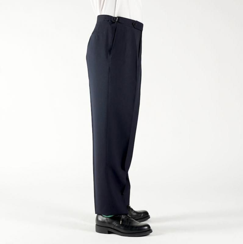 HEUGN] ユーゲン Aaron 2p Tapperd NAVY -TROUSER047- | INS