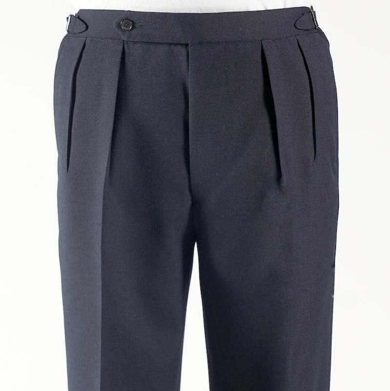 HEUGN] ユーゲン Aaron 2p Tapperd NAVY -TROUSER047- | INS