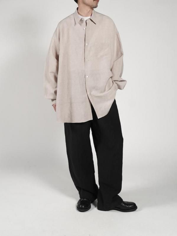 Graphpaper] グラフペーパー Linen Cupro L/S Oversized Regular