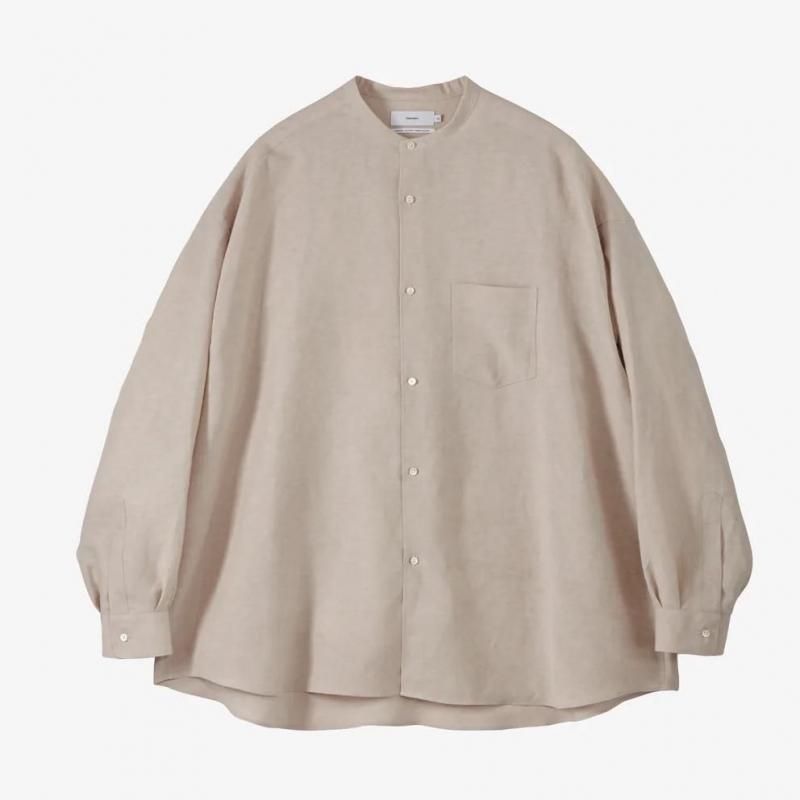 <img class='new_mark_img1' src='https://img.shop-pro.jp/img/new/icons50.gif' style='border:none;display:inline;margin:0px;padding:0px;width:auto;' />[Graphpaper] եڡѡ Linen Cupro L/S Oversized Band Collar Shirt (ƿ)