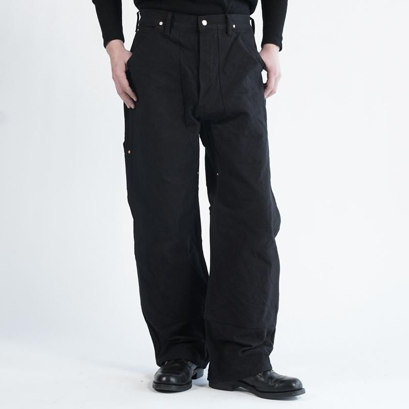 COMOLI] コモリ コットンダック ぺインターパンツ (BLACK) | INS