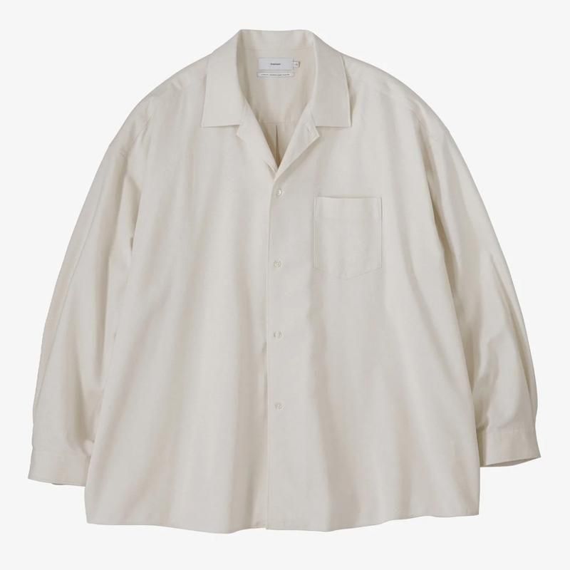 <img class='new_mark_img1' src='https://img.shop-pro.jp/img/new/icons50.gif' style='border:none;display:inline;margin:0px;padding:0px;width:auto;' />[Graphpaper] եڡѡ Silk Noil Viscose Sleeping Shirt (ƿ)