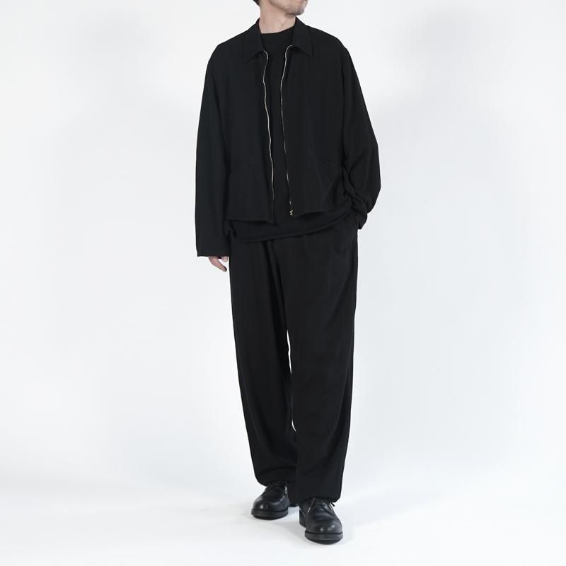 COMOLI (コモリ) シルクネップ ジップショートジャケット
