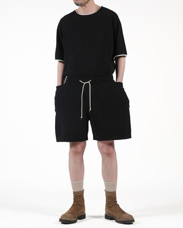 walenode] ウェルノード Cotton cashmere pile Marine shorts