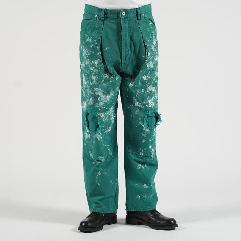 <img class='new_mark_img1' src='https://img.shop-pro.jp/img/new/icons8.gif' style='border:none;display:inline;margin:0px;padding:0px;width:auto;' />[HERILL] إ  Splash Painterpants (GREEN)