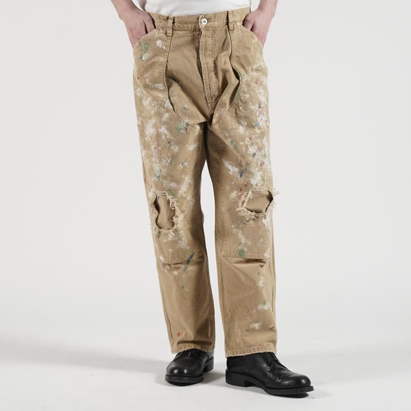 <img class='new_mark_img1' src='https://img.shop-pro.jp/img/new/icons8.gif' style='border:none;display:inline;margin:0px;padding:0px;width:auto;' />[HERILL] إ  Splash Painterpants (BROWN DUCK)