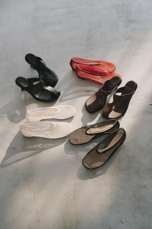 CLANE OBLIQUE TOE FLAT SHOESブラック37新品
