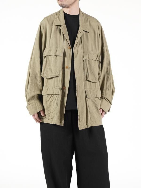 ローシルク B.D.Uジャケット(1(MEN) Khaki/カーキ): COMOLI