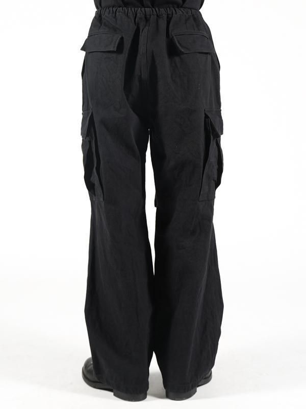 comoli ブラックドリル　6Ｐパンツ COMOLI ”ブラックドリル6Pパンツ“ color : BLACK size : 1,2,3