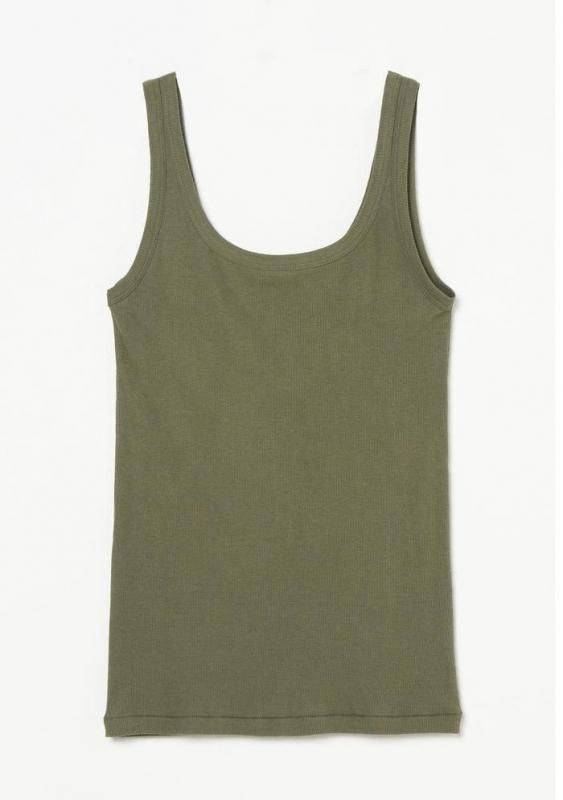 INSCRIRE] アンスクリア Natural Mix Rib Layered T/T(GRAY