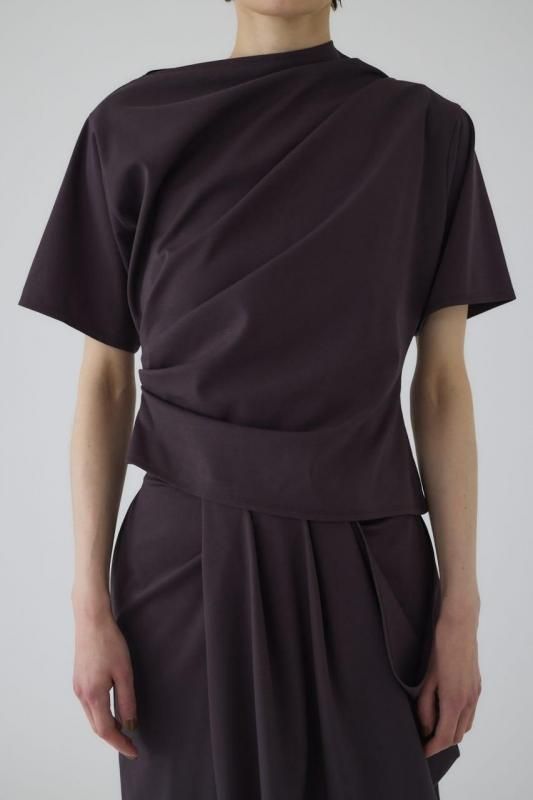 トップス RIM.ARK / Asymmetry tuck cut tops RIM.ARK | Asymmetry tuck cut tops (T-SHIRT(SHORT SLEEVE