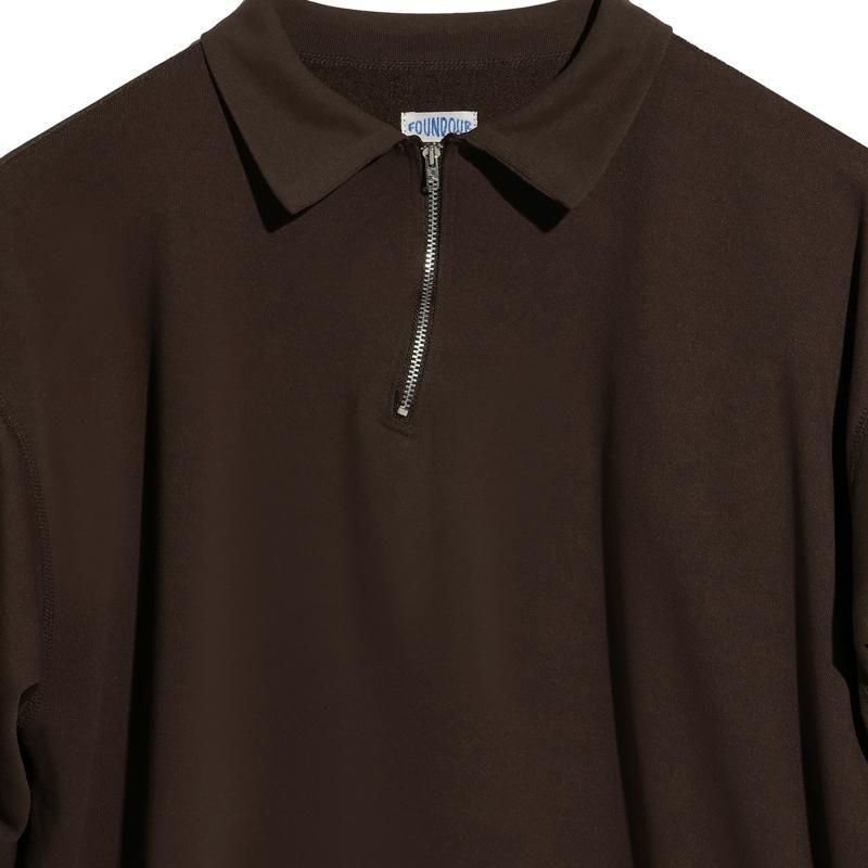 FOUNDOUR]ファウンダ HALF ZIP LONG SLEEVE SHIRT | INS ONLINE