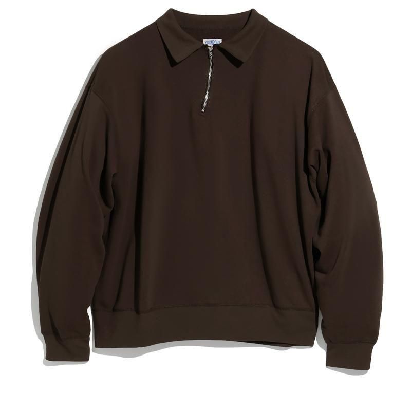 トップス FOUNDOUR HALF ZIP LONG SLEEVE SHIRT 3 HALF ZIP LONG SLEEVE SHIRT（ハーフジップロングスリーブシャツ