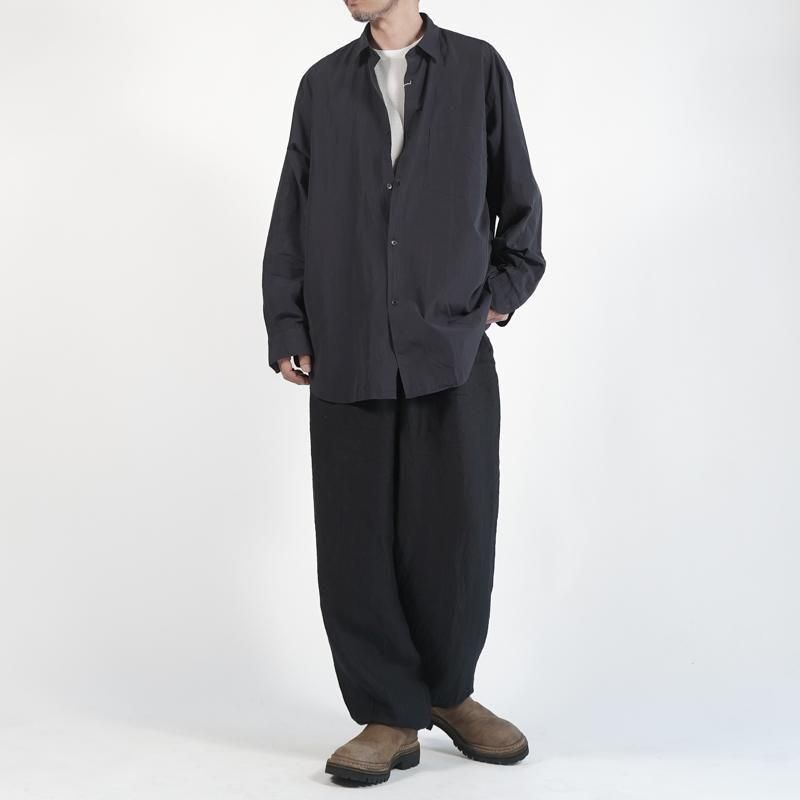 コモリシャツ　ネイビー　新品 COMOLI (コモリ) コモリシャツ [NAVY]