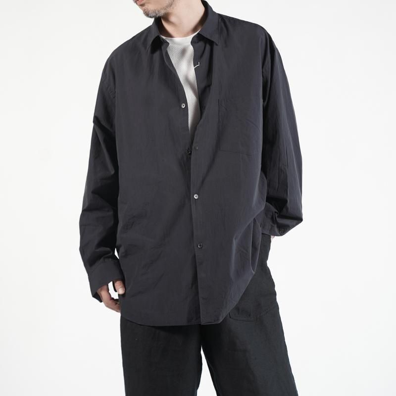 COMOLI コモリシャツ 4 ネイビー 24SS COMOLI コモリシャツ(Z01-02001