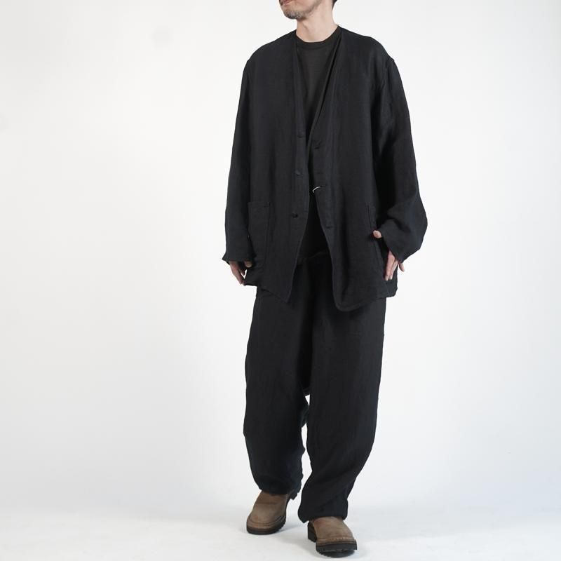 25ss COMOLI リネンサテンパンツsize1 COMOLI] コモリ リネンサテン ドローストリングパンツ | INS