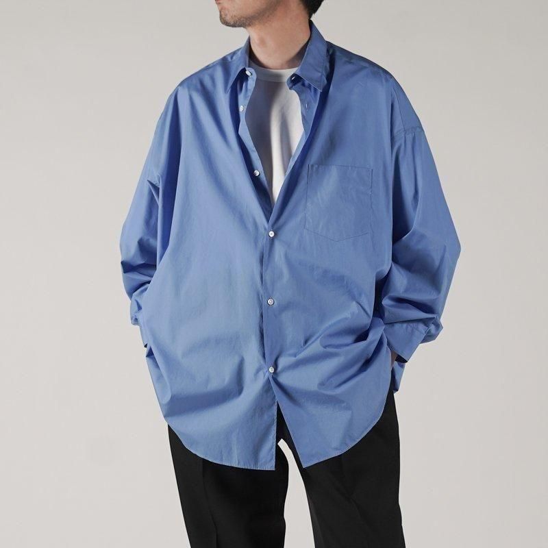 Graphpaper] Broad L/S Oversized Regular Collar Shirt | INS ONLINE