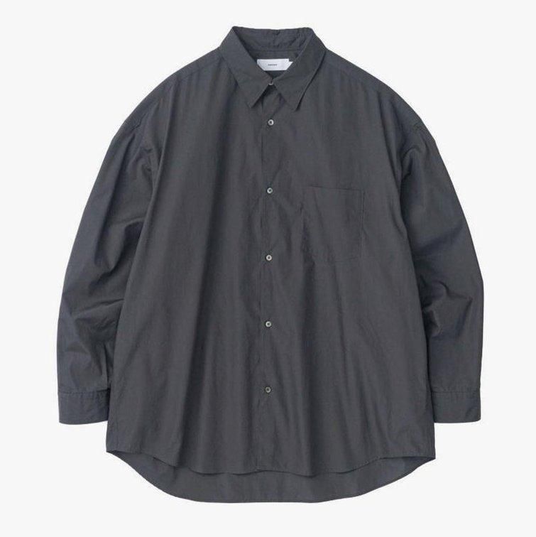 美品　21aw グラフペーパー　ウール　シャツ　グレー　FREE Graphpaper - グラフペーパー / FINE WOOL TROPICAL OVERSIZED