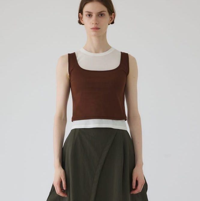 <img class='new_mark_img1' src='https://img.shop-pro.jp/img/new/icons6.gif' style='border:none;display:inline;margin:0px;padding:0px;width:auto;' />[RIM.ARK] ॢ High gauge cotton N/S set(BROWN) 