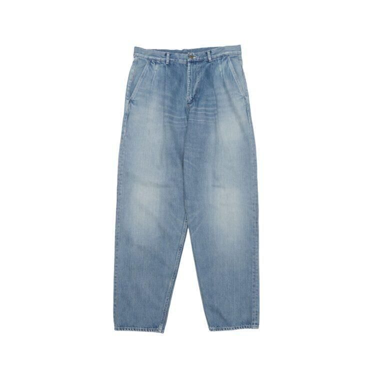 グラフペーパー Selvage Denim Two Tuck Pants Graphpaper] グラフペーパー Selvage Denim Two Tuck Tapered