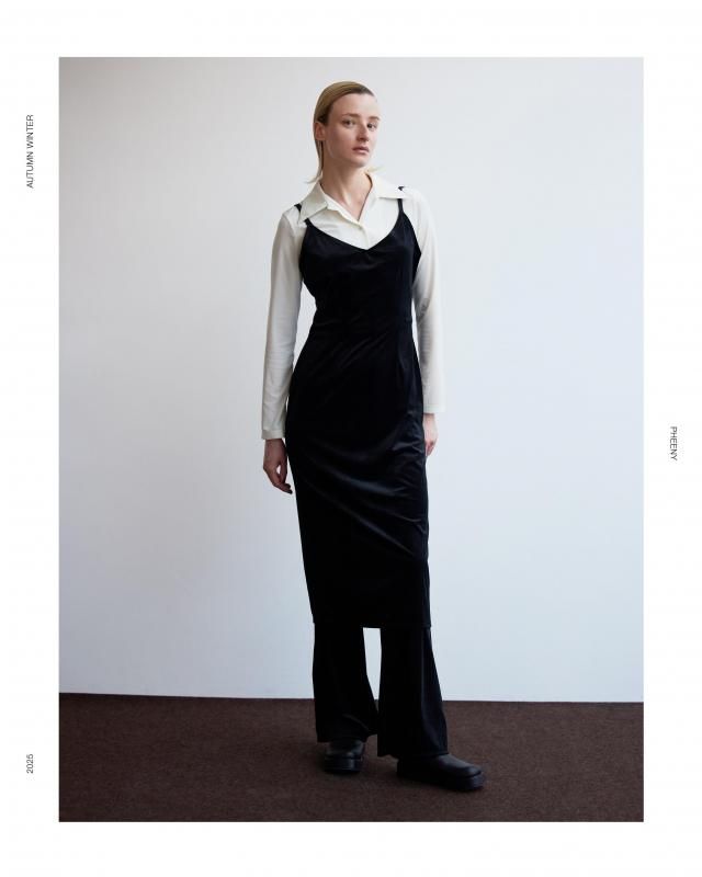 c*o様 ★新品未使用PHEENY★Sheer velour layered p PHEENY] フィーニー Sheer velour layered pants(BLACK)