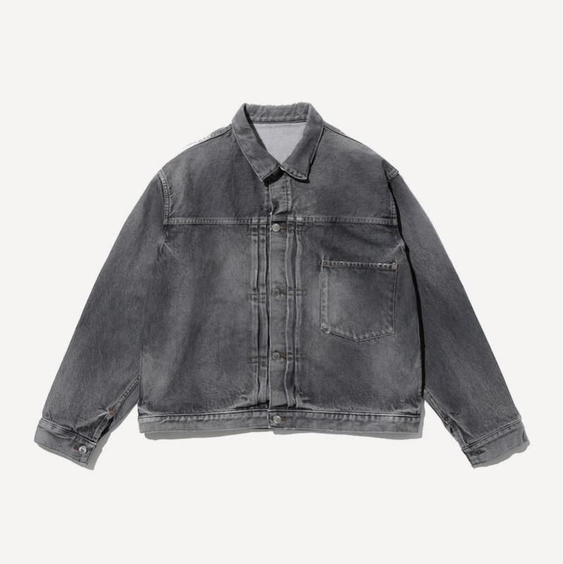 A.PRESSE] アプレッセ Vintage Gray Denim Jacket | INS ONLINE