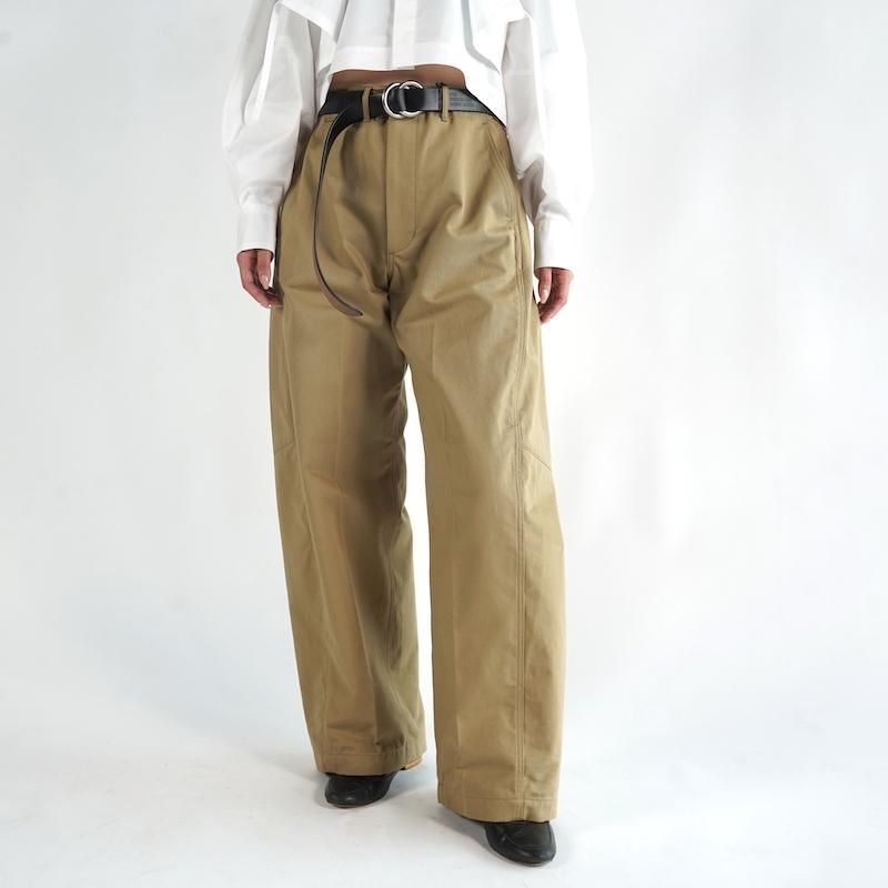 HYKE チノパンKHAKI サイズ1 HYKE（ハイク）の「＜HYKE（ハイク）＞ARMY チノパンツ