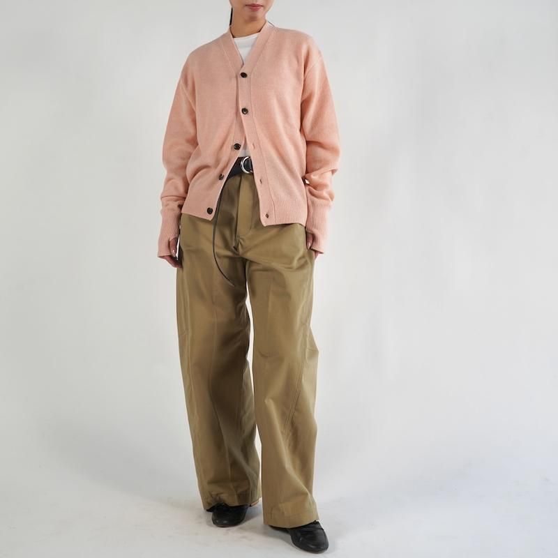 HYKE] ハイク BARREL-LEG CHINO PANTS(KHAKI)