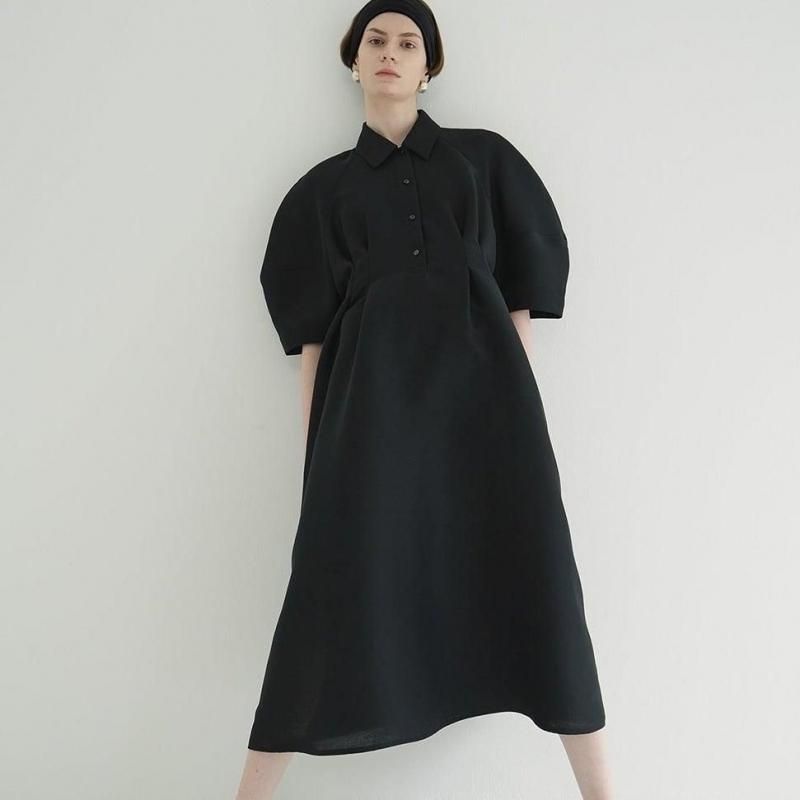 【CLANE クラネ】FORM SLEEVE ONEPIECE CLANE] クラネ FORM SLEEVE ONEPIECE(BLACK)